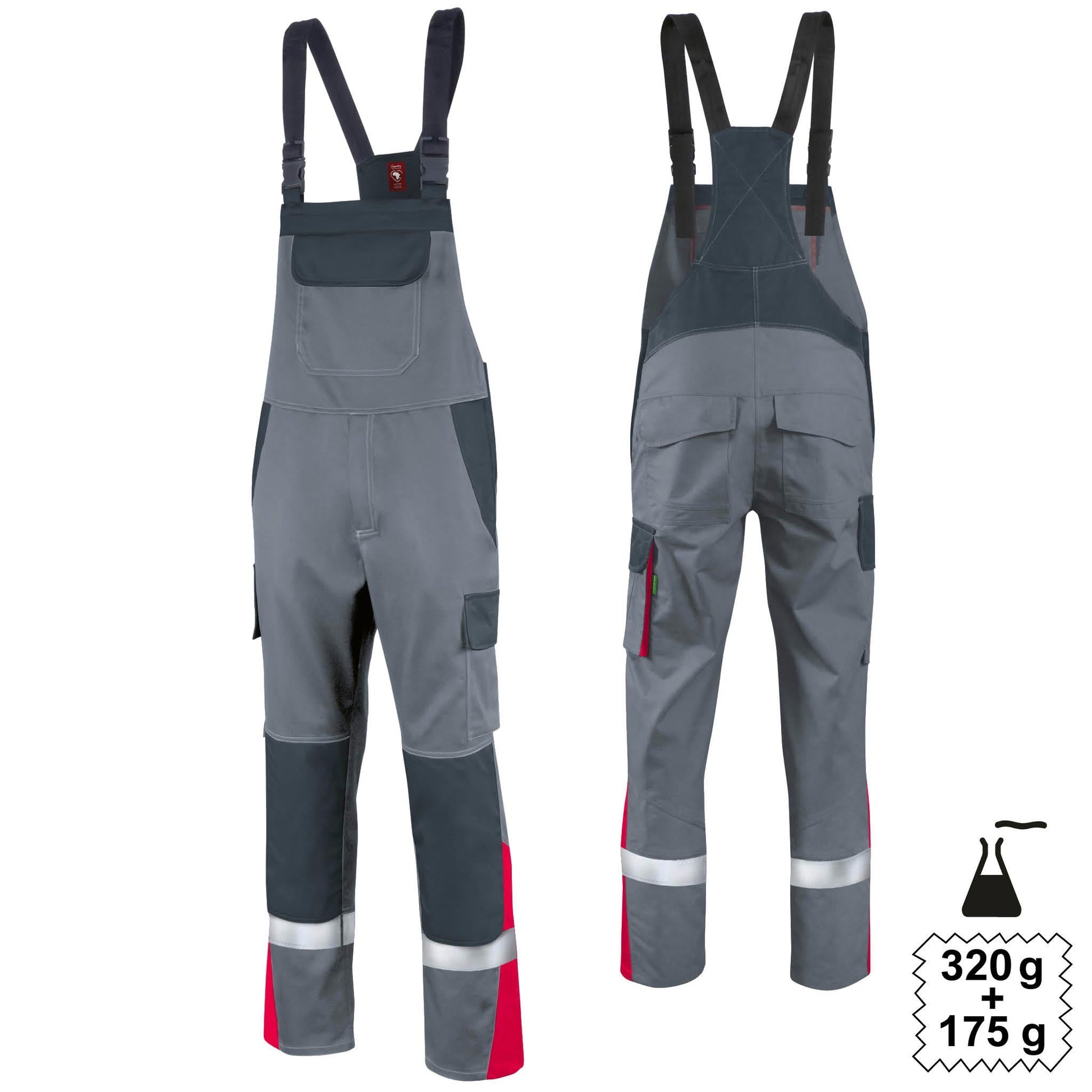 Latzhose ecoRover Safety Plus 636